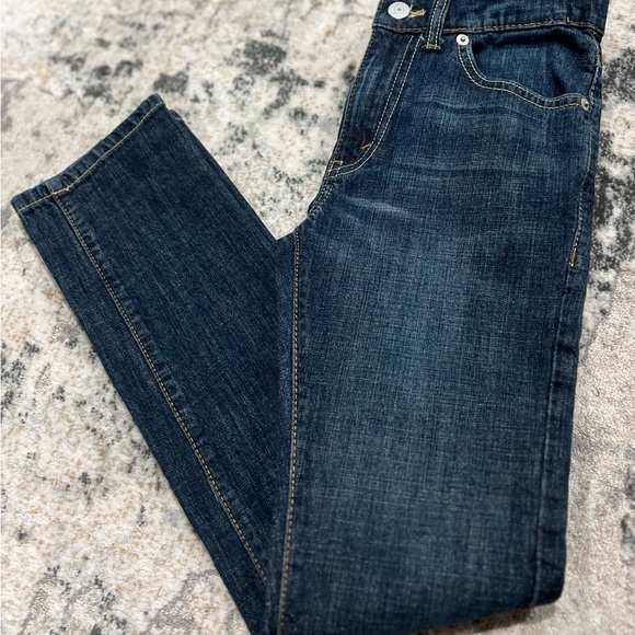 Boys Levi's Dark Blue Jeans - Picture 5 of 7